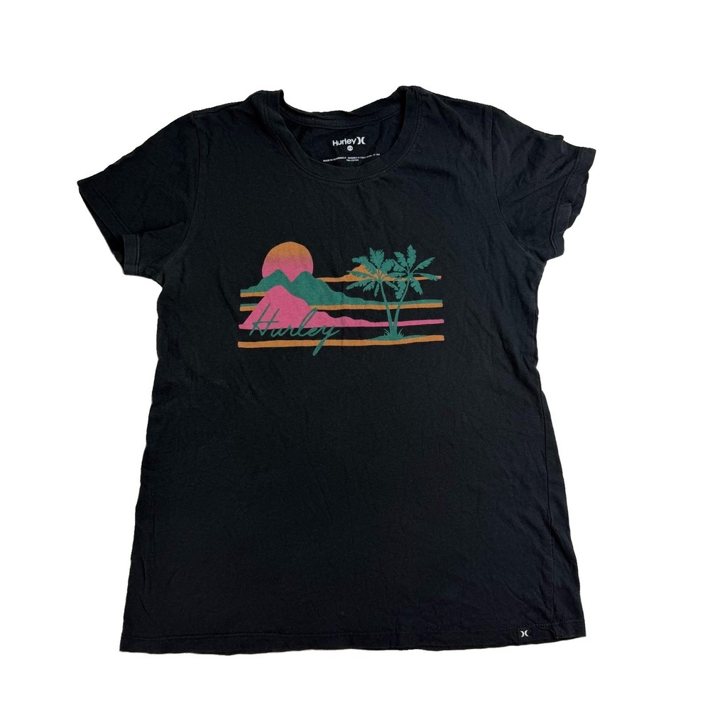 Hurley Surf Women's Printed Tee Black Size XS